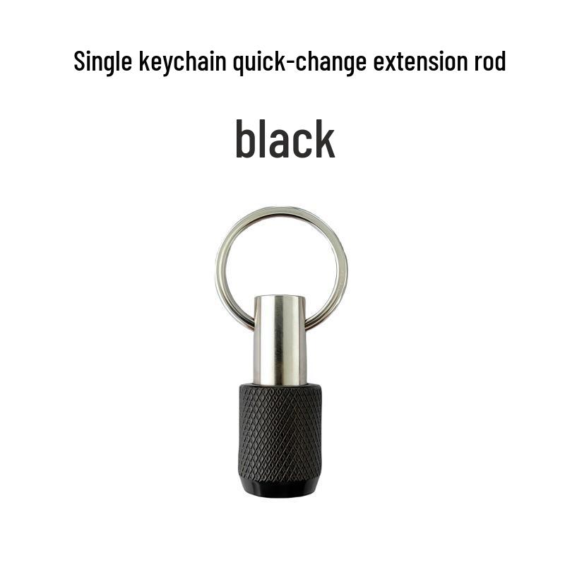 Набор из 5 цветных карабинных головок, удлинителей с шестигранным хвостовиком 1/4" и быстроразъемным механизмом