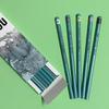 Non-Reflective Rare Blue Matte Bamboo Charcoal Sketch Pencil for Art