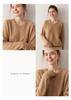 2025 Women's V-Neck Loose Cashmere Sweater - Winter Thickened Knit Pullover
