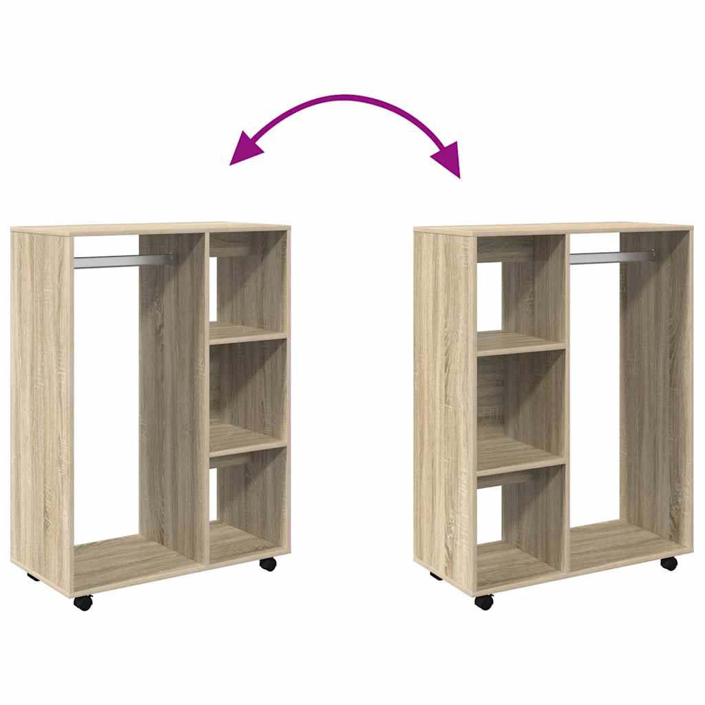 Wardrobe in Sonoma Oak Finish 80 x 40 x 110 cm Particleboard