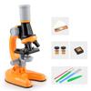 Children Biological Microscope Microscope Kit Lab LED 100X-400X-1200X Home School Science Educational Toy Gift For Kids Child 's