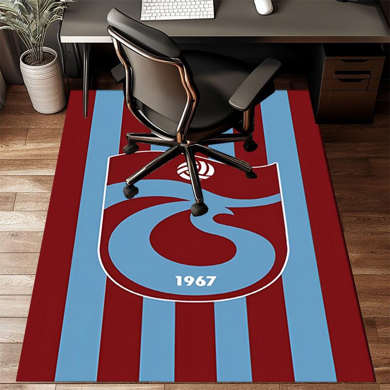 Trabzonspor Crest Emblem Rug Office Floor Mat - Machine Washable for Bedroom, bedroom, livingroom, Room Decor Fan Gifts Christmas