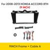 Car DVD Fascia Multimedia For HONDA 2008-2013 ACCORD 8TH 2 Din MP3 MP5 video Audio stereo panel frame cables Harnes