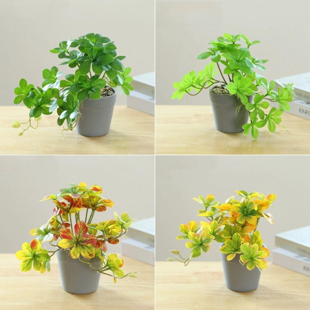 Artificial Spider Plant Artificial Bonsai Plant Fake Plant Decorative Potted Plant Table Decor