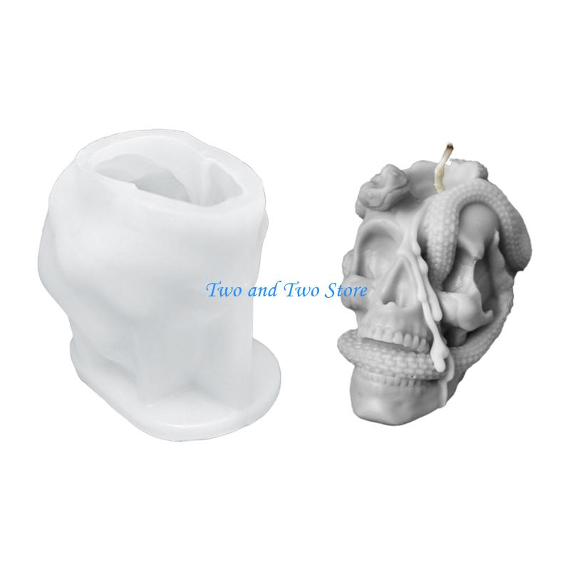 HX6F Silicone Halloween Theme Mold for DIY Enthusiasts Aromatherapys Mould