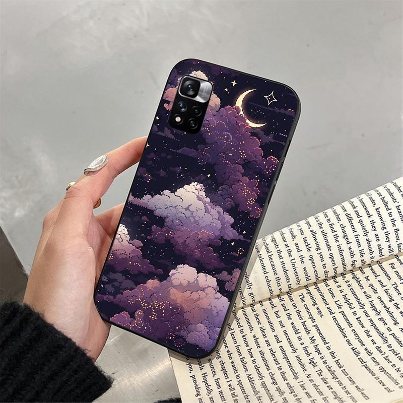 Чехол для телефона Cloud Moon Star Night Funda для Xiaomi Redmi note 14 Pro 14 13 12 11 10 Pro 14S 12S 11S Redmi 14C 13C 10