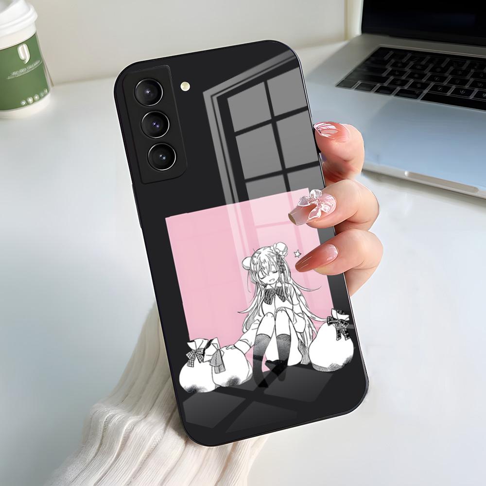 Чехол для телефона Happy Sugar Life для Samsung A56 A36 A26 A16 A15 A25 A35 A55 A14 A34 A24 A54 Стеклянный чехол