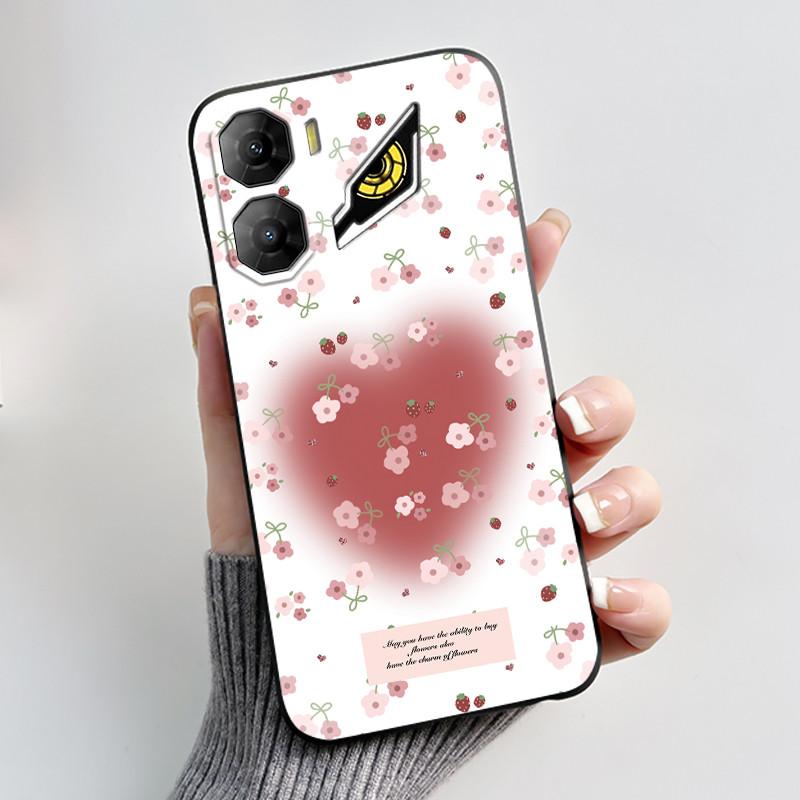 Чехол для печати для ZTE Nubia Neo 3 5G Fundas Capa Мягкий силиконовый черный корпус Чехол ZTE Nubia Neo 3 GT Милый цветочный мультяшный корпус