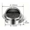 Stainless Steel Air Vent Cap Anti Bird Rat Wall Ceiling Exhaust Ventilation Grille Cover For Heating Cooling Duct