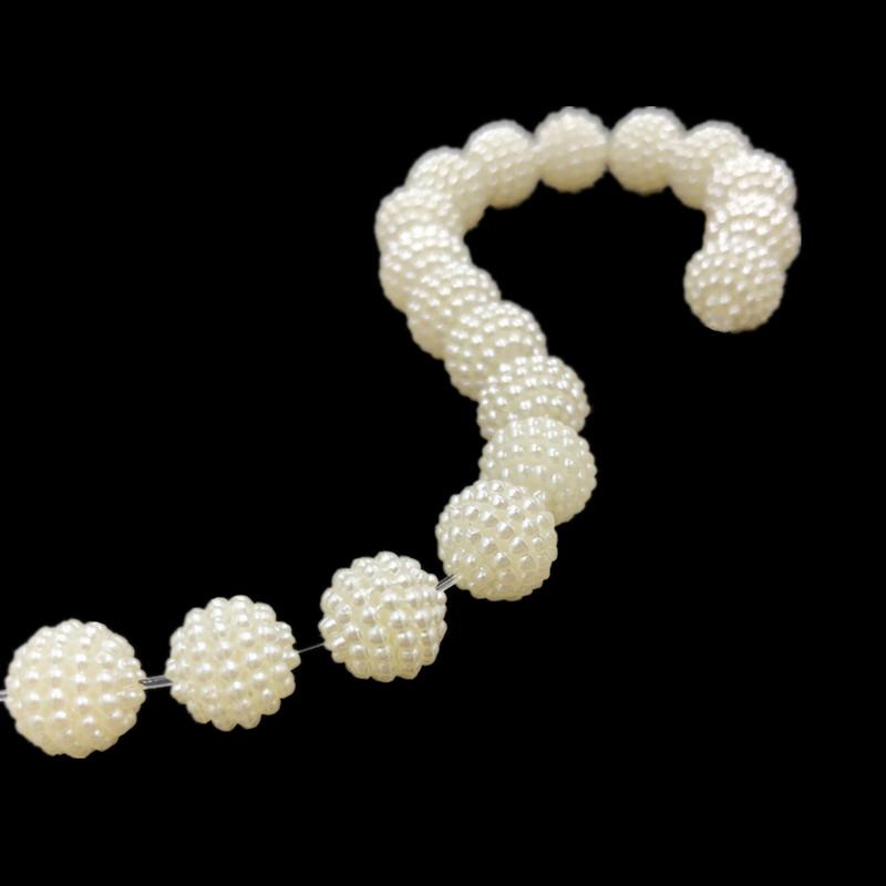 Модные белые акриловые бусины, свободные бусины, космические бусины для браслета, ожерелья, аксессуары