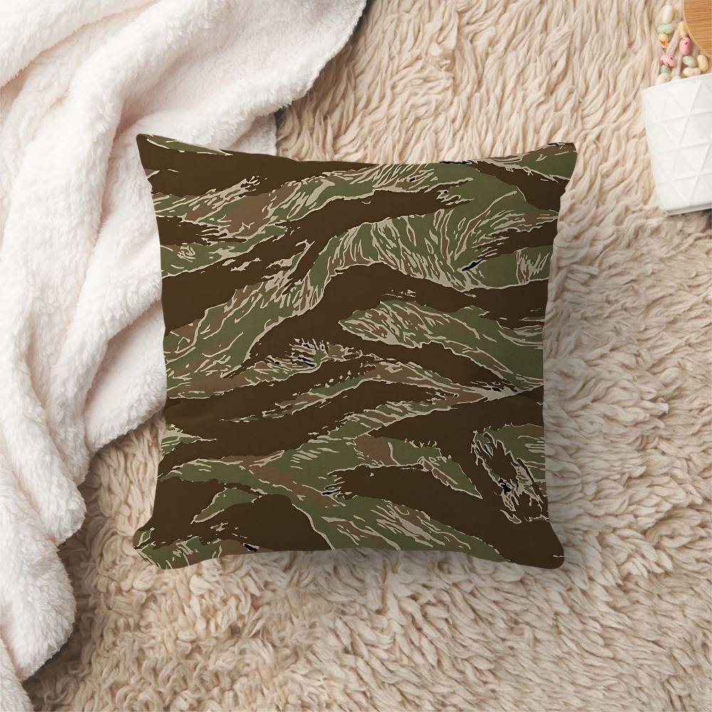 Tiger Stripe Camo Cushion Cover Decorative Pillow Sofa Home Decor case pillow cases