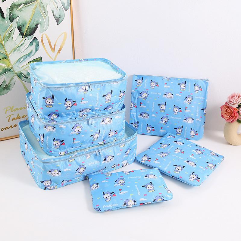 Hello Kitty Kuromi Travel Storage Set With Waterproof Oxford Fabric For Clothing Organization