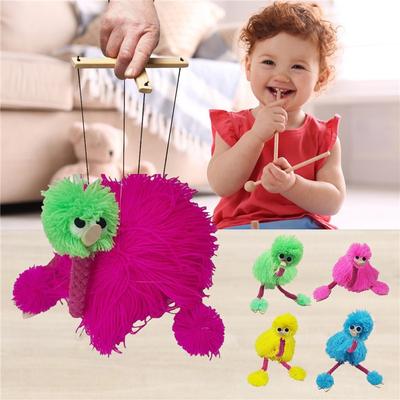 Кукла-марионетка-птица, забавная кукла-марионетка для танцев, страуса, странные игрушки, веревочная кукла, детская