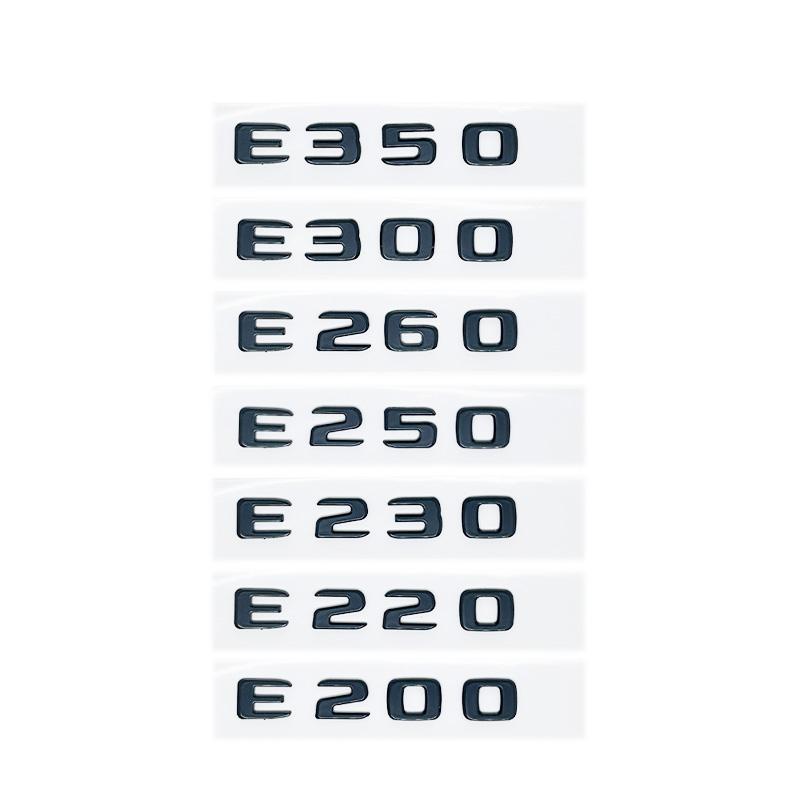 E200 E260 E300 E400 E220d E350e E300de 4Matic ABS Эмблема для Mercedes Benz W213 Наклейка Логотип на багажник автомобиля наклейка на машину VU6
