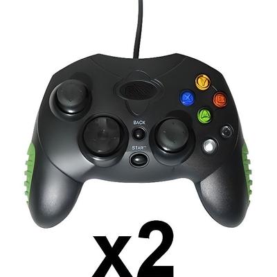 Лот 2 Черные виброконтроллеры для Xbox — EAXUS — X-CONTROLLER — Проводные — Blister — Геймпад