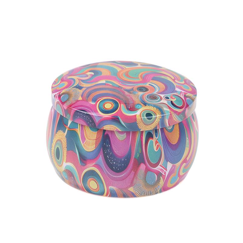 Vintage Candle Tin Can Candy Cookie Storage Box Dry Spice Storage Jar Suitable DIY Candle Cosmetic Ointment Making Christmas