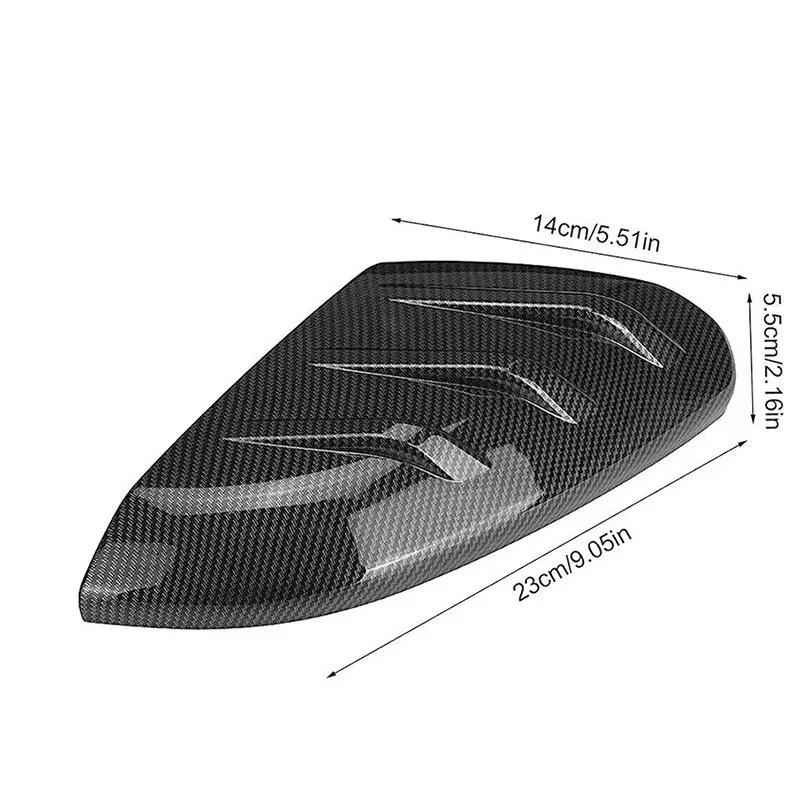 Для Honda Civic 10-го поколения 2016- Крышка бокового зеркала заднего вида автомобиля Накладка на крыло Внешняя наклейка Дверь Задний вид Чехол Отделка Углеродное волокно