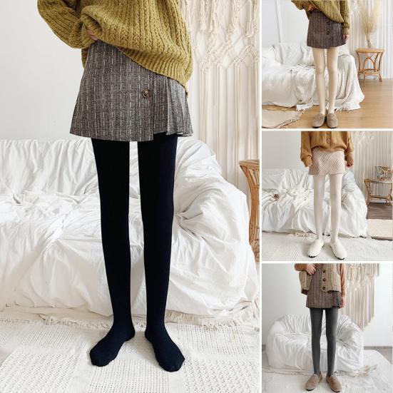 Женские колготки Высокая эластичность Плотная посадка Подчеркивающие изгибы тела Брюки для ягодиц Осень Зима Бархатная подкладка Леггинсы