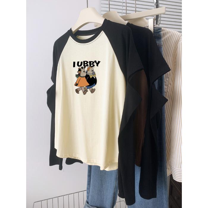 Женская футболка Autumn Hollow с длинными рукавами и базовым топом