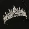 Luxurious Zircon Korean Style Tiara Bridal Crown New Wedding Accessories Hair Accessories Crown Birthday Princess Headband