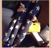 Pentagram star double-sided scarf female winter Korean student thickened air-conditioning shawl fringed imitation cashmere