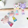 Cartoon Hair Brush High Quality Anti-knot Massage Hair Comb Children Kids Cute Rabbit Hairdressing Comb Small TT Hair Care Combs