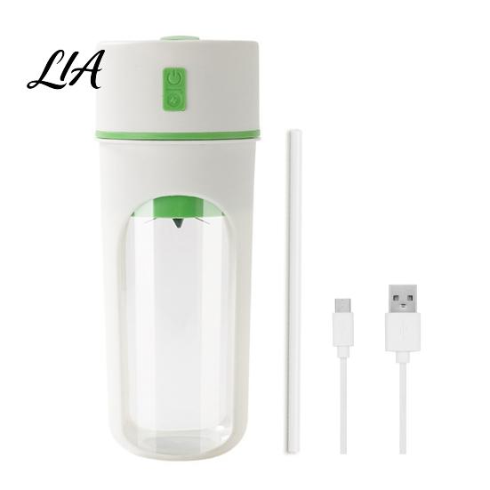 Rechargeable Fruit Mixer for Office Portable Personal Blender Cup, 480ml Capacity USB Juicer, Compact Small Juice Maker Camping 35 Second Fast Juicing