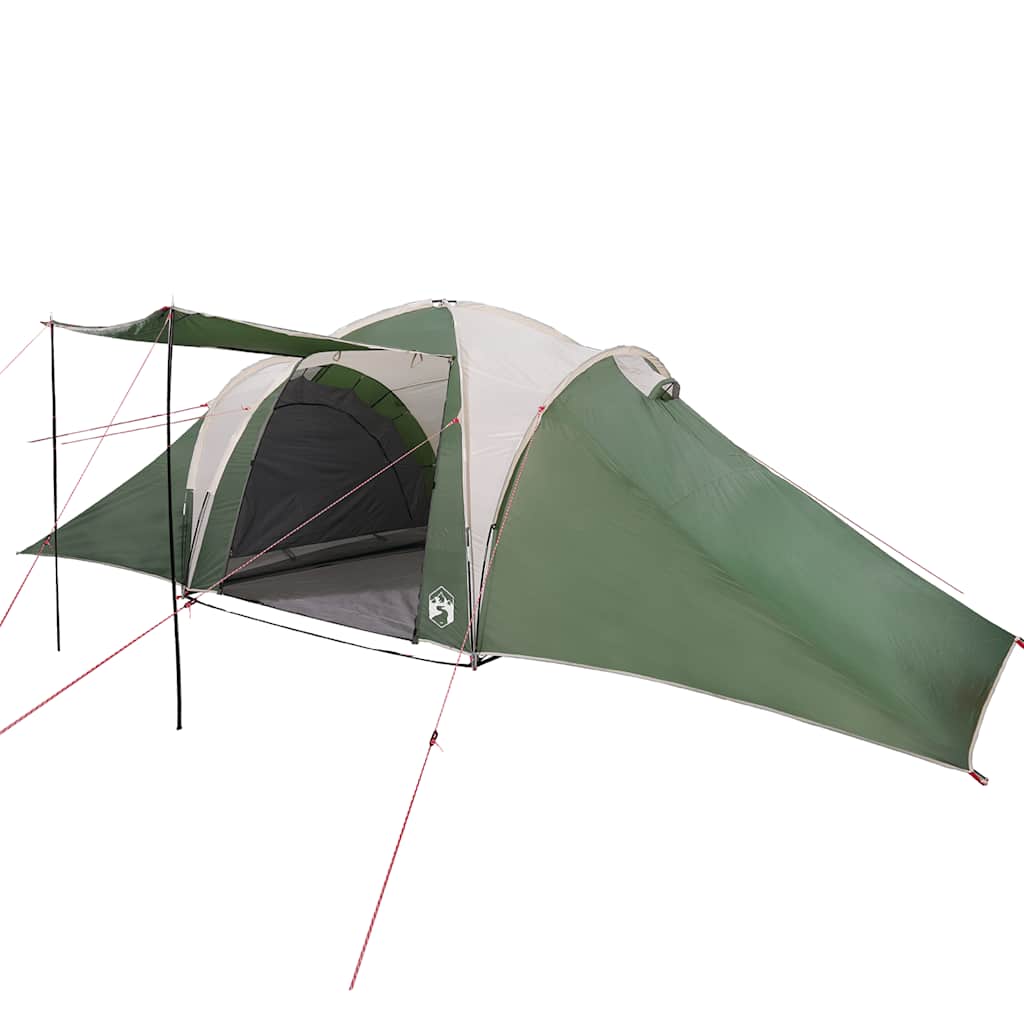 Dome Family Tent for 6 Persons Green Waterproof