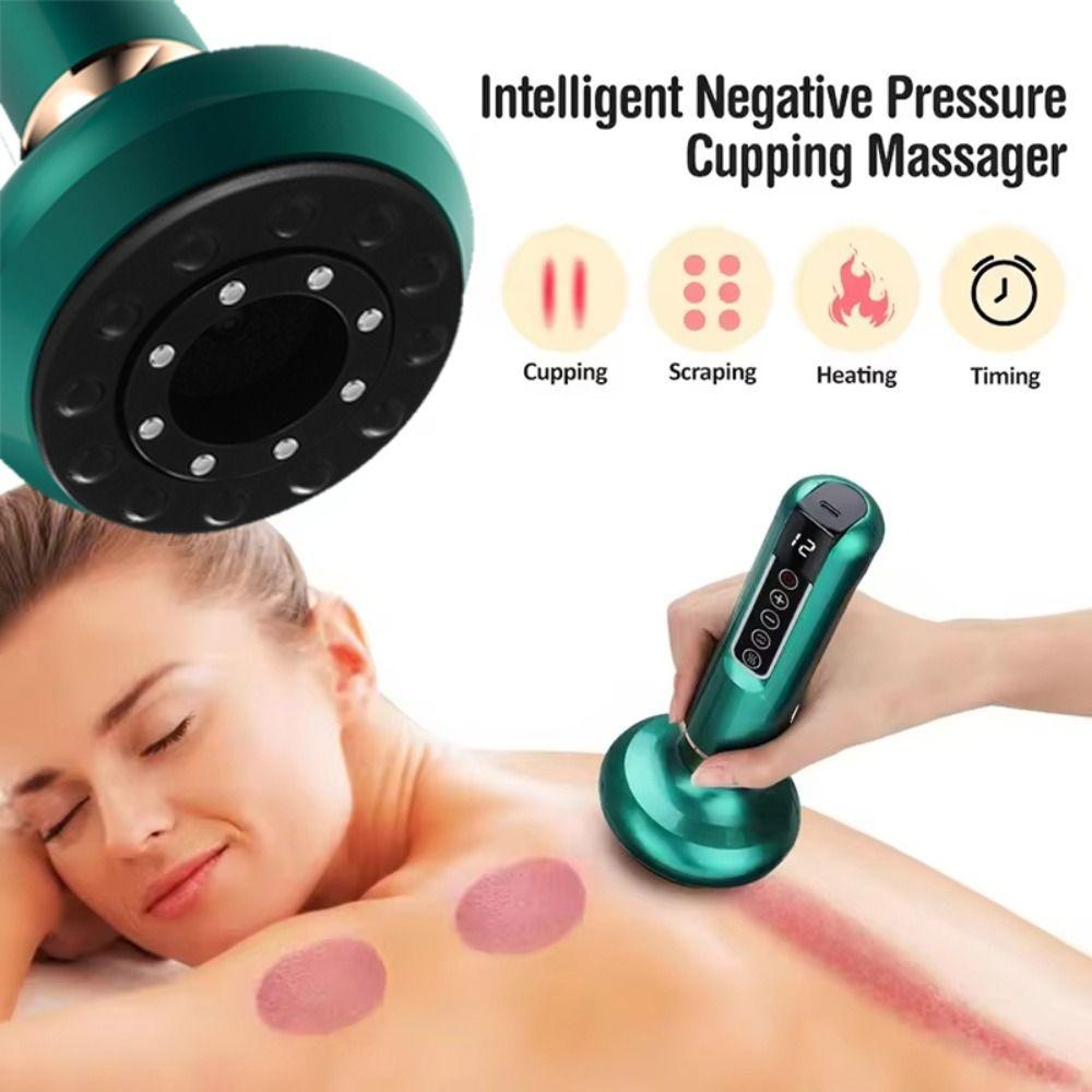 Infrared Heat Electric Cupping Massager Body GuaSha Machine Back Massage