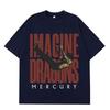 Imagine Dragons Mercury Tour Концертная Футболка Хип-Хоп Рок Группа Футболка Унисекс Женская Харадзюку Хлопок Свободная Короткий Рукав Топ Унисекс