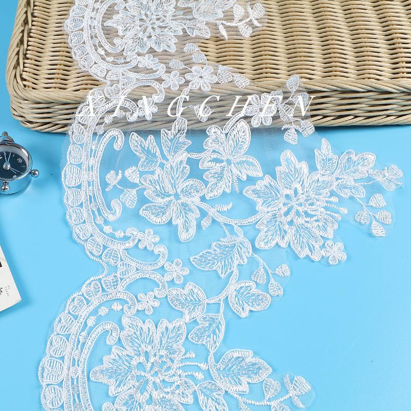 Lace Bone Rope Embroidery Lace Width 28Cm Wedding Dress Veil Wedding Shoes Dress Clothing Accessories Skirt Decorative Lace