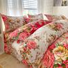 Floral Duvet Cover Set with Zipper Closure - 3 Piece Bedding Set Includes 1  Duvet Cover and 2 Pillowcases