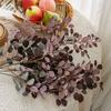 Luxury Artificial Loropetalum Branch 70cm Fake Flower Simulation Green Plant  Outdoor Garden Decor