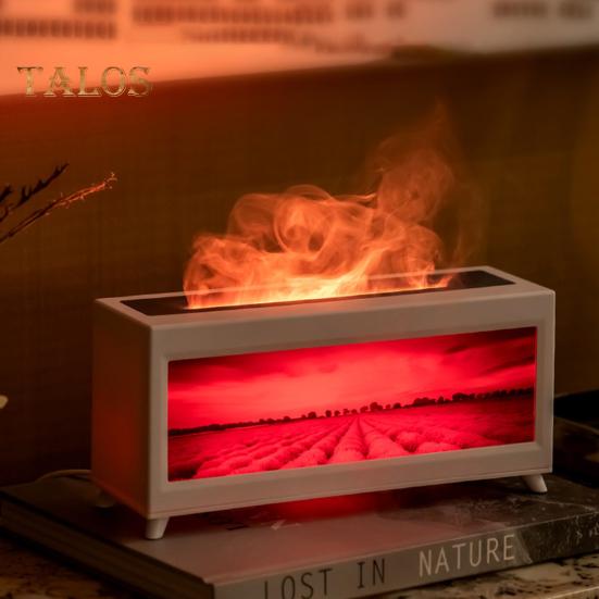 Ароматерапевтический увлажнитель воздуха, диффузор эфирных масел с функцией таймера и пультом дистанционного управления, малошумный ароматерапевтический каминный диффузор