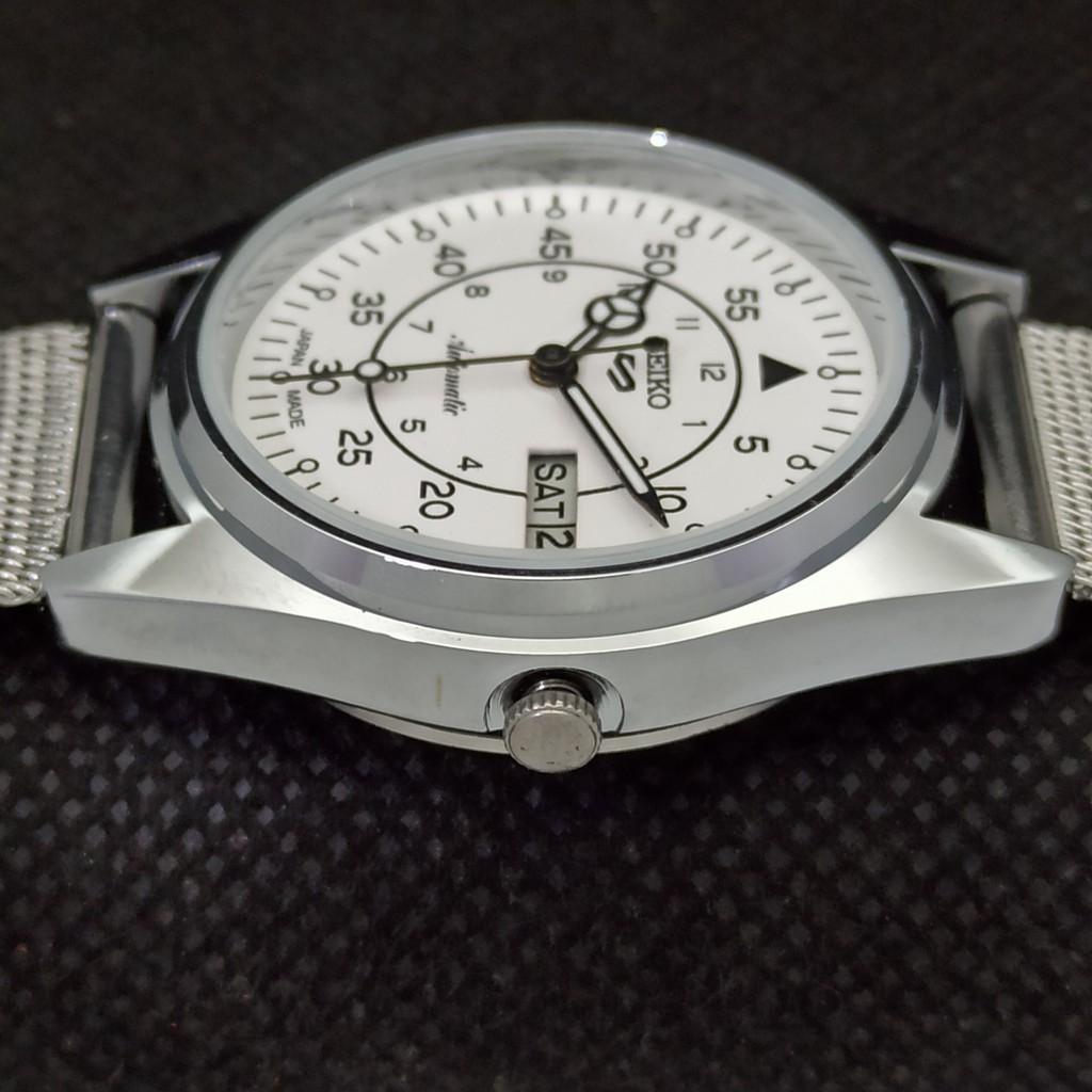 ВОССТАНОВЛЕННЫЕ ВИНТАЖНЫЕ МУЖСКИЕ ЧАСЫ SEIKO 5 AUTO 6309A ИЗ ЯПОНИИ БЕЛЫЕ 556a-a266353-10