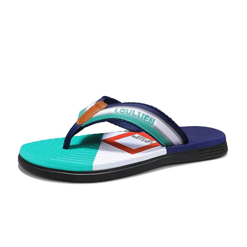 2024 Лето Новые Модные Шлепанцы для Мужчин Уличные Удобные Мужские Пляжные Шлепанцы Нескользящие Тапочки Для Ванной Комнаты Мужские Claquette Homme