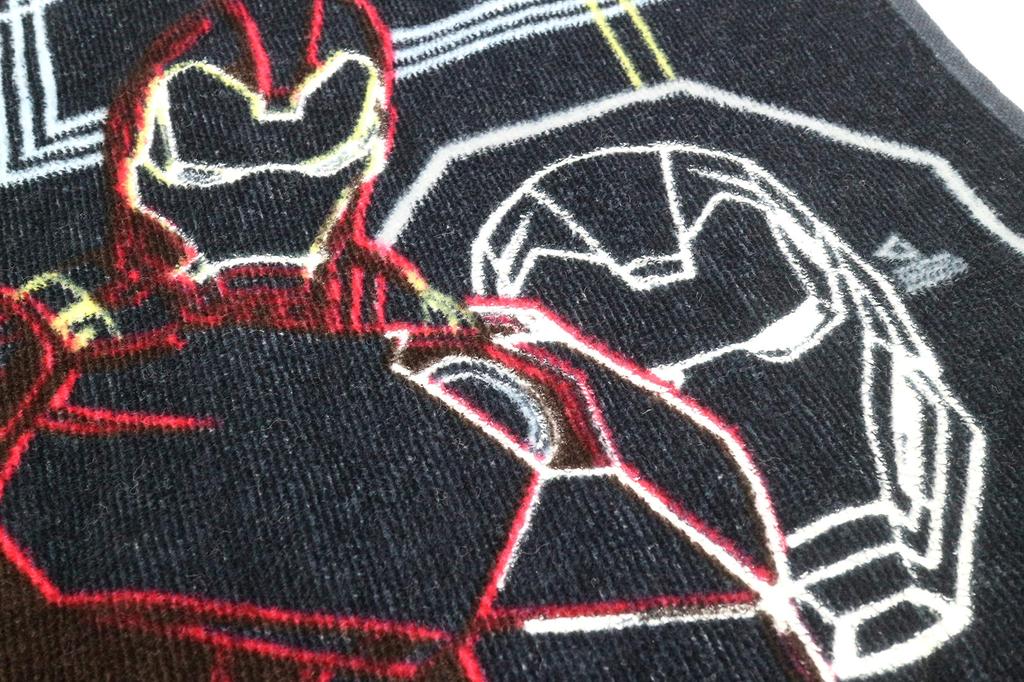Marushin Face Towel Marvel Iron Man 34x80cm Electric Cotton Print 2505022400 100% Glow-in-the-Dark
