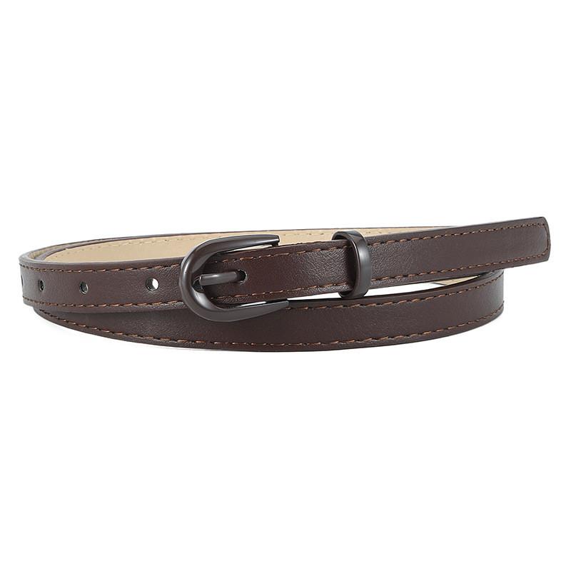 Contemporary And Sleek Pu Leather Womens Belt With Stylish Pin Buckle For Outfit Any