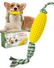 VISKS Dog Toy Durable Dog Toy Made of TPR Corn Cob Dog Chew Dog Tartar Removal Chew Dog Training Dog Toy To Relieve Dog Anxiety and Dog Educational