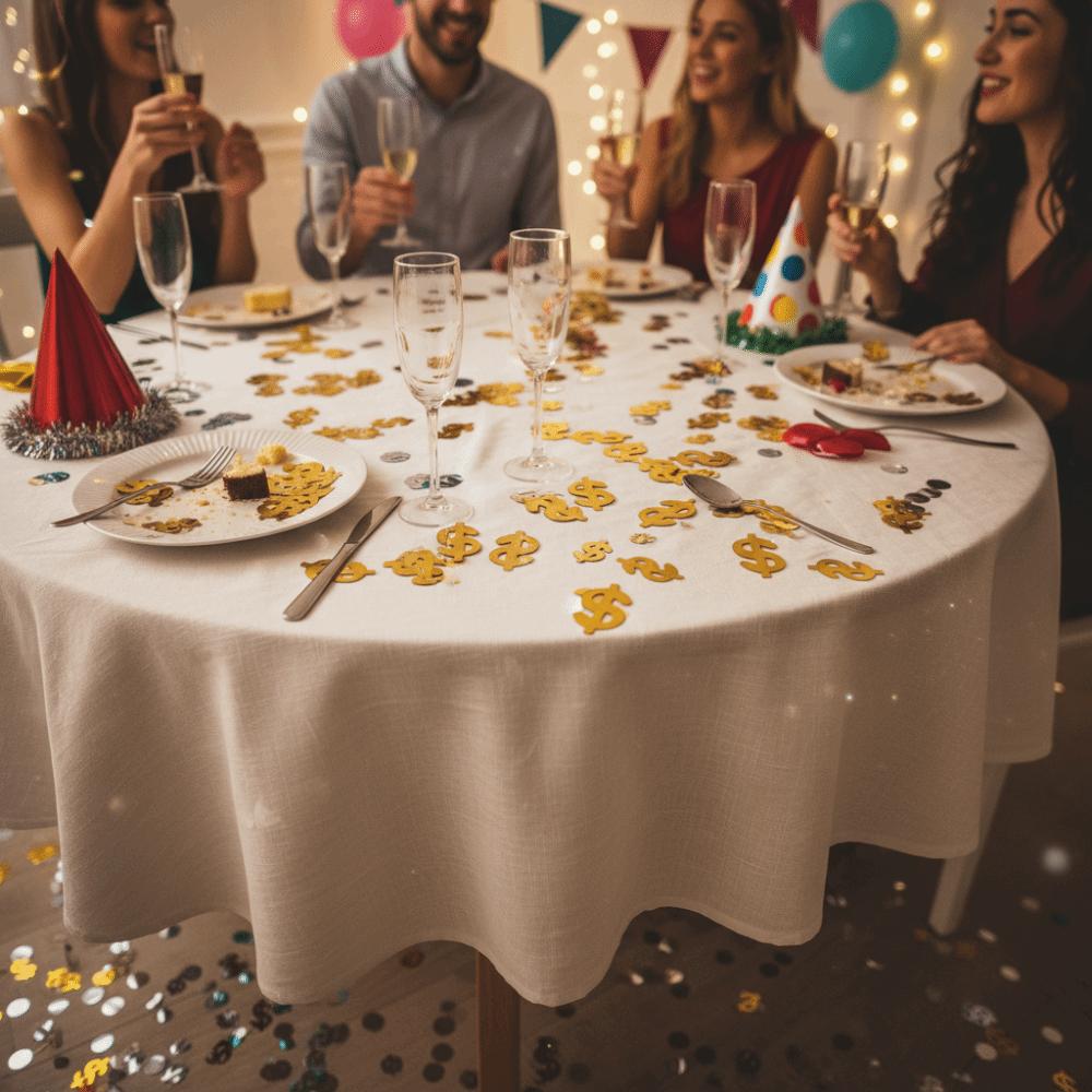 1pcs Dollar Sign Shaped Dollar Sign Confetti Gold & Green Party Confetti Throwing Confetti Party