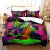 3D Принт Аниме Higurashi when they cry Комплект Постельного Белья Односпальный Полуторный Двуспальный Евро Кингсайз Комплект для Кровати Взрослый Детский Спальня Пододеяльник Комплекты