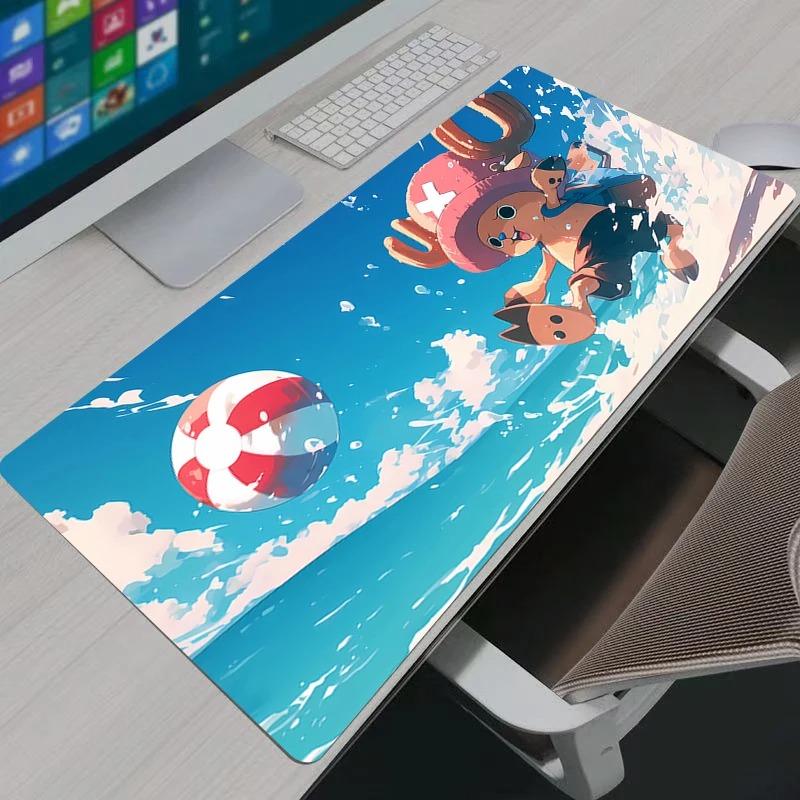 Large Mouse Pad Office One Piece Tony Tony Chopper Computer Desk Mat Table Keyboard Laptop Carpet Accessories Gaming Mousepad