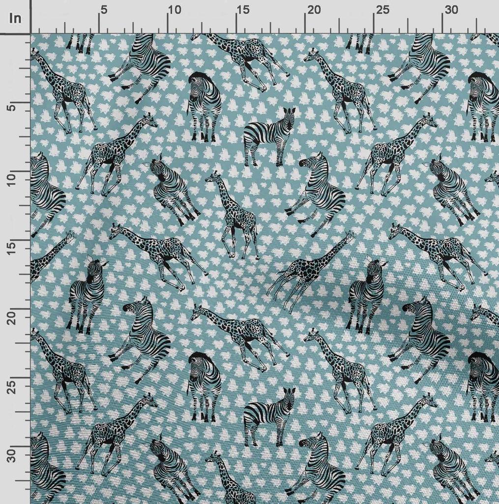 Soimoi Животный принт, хлопковый батист, ткань для квилтинга, продаваемая во дворе, ширина 42 дюйма, хлопчатобумажная ткань средней плотности, швейные принадлежности, бежевый и