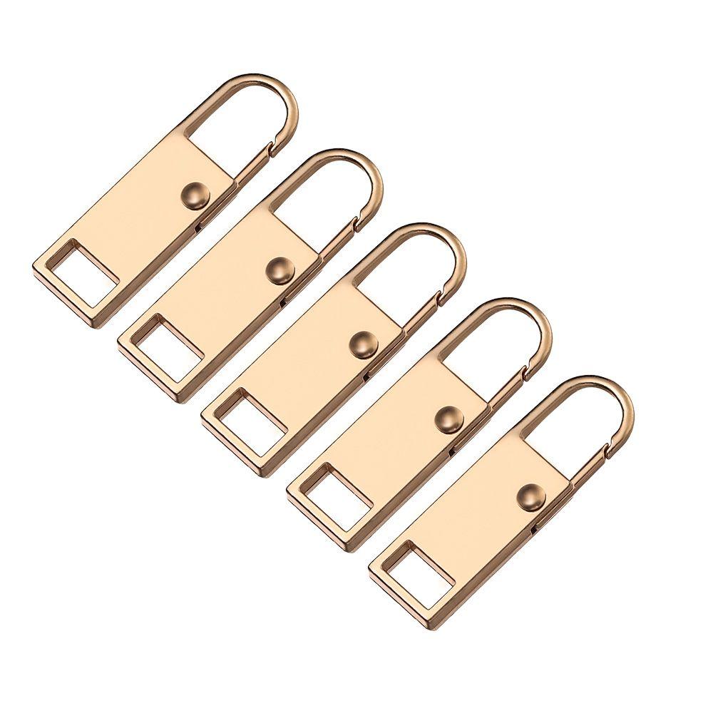 5pcs Broken Buckle Detachable Sewing Kit Metal Zip Zipper Pull Metal Zipper Head Zipper Slider