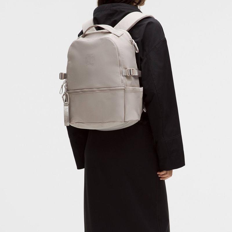 Lululemon New Crew Water-Resistant 22L Polyester Backpack Women backpack Urban-Sand LU9CLES-075034