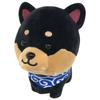 Traveling Mameshiba Mascot Cushion, Cute, Squishy, Fluffy, Shiba Inu, Mameshiba, Soothing (Black, Kuromame)