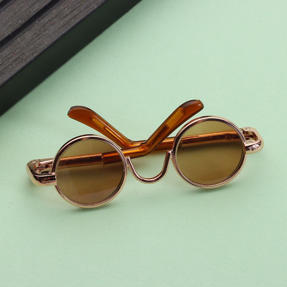 Plush Doll for 1/61/12 BJD Cute Round Frame Glasses Clothes Plush Doll Eyeglasses For 1/4 Dolls