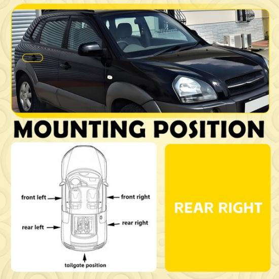 Right Passenger Rear Outer Exterior Door Handle For Hyundai Tucson 2005-09 EOOK