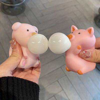 Игрушки-фиджет Милая свинка Мягкие игрушки-свинки Игрушки-сжиматели Милый свиноматка Сенсорные игрушки-антистресс Игрушки для снятия стресса для детей и взрослых