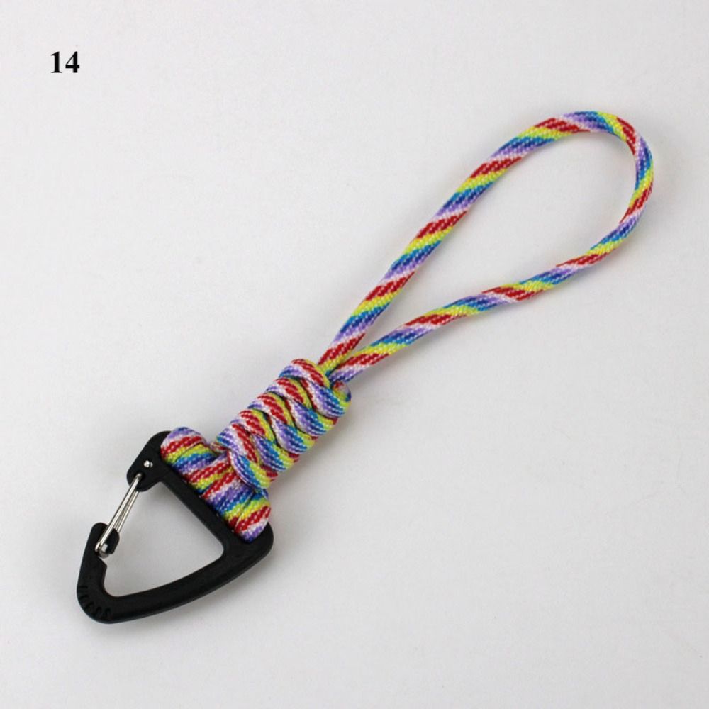 20 Styles Paracord Keychain High Strength Emergency Survival Parachute Cord Keychain Outdoor Tool